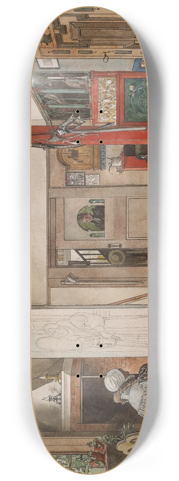 Carl Larsson - The Studio 8.25 inch art skate deck