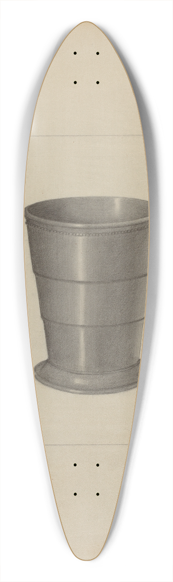 Eugene Barrell - Pewter Cup 39.3 inch art pintail longboard deck