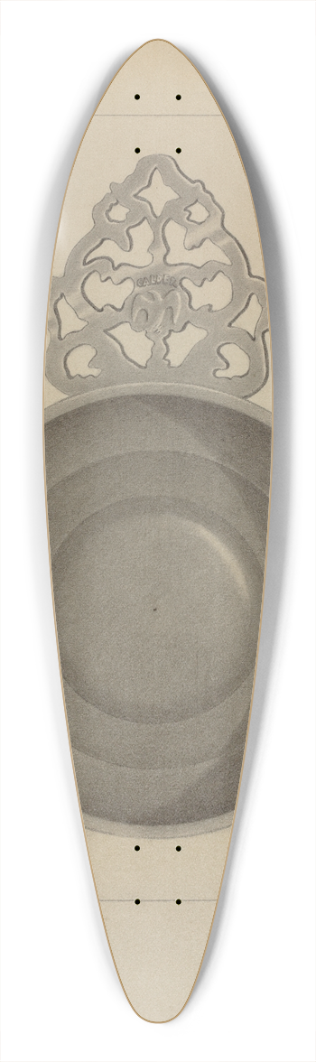 Eugene Barrell - Pewter Porringer 39.3 inch art pintail longboard deck