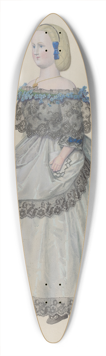 Eugene Croe - Doll  Antoinette 39.3 inch art pintail longboard deck
