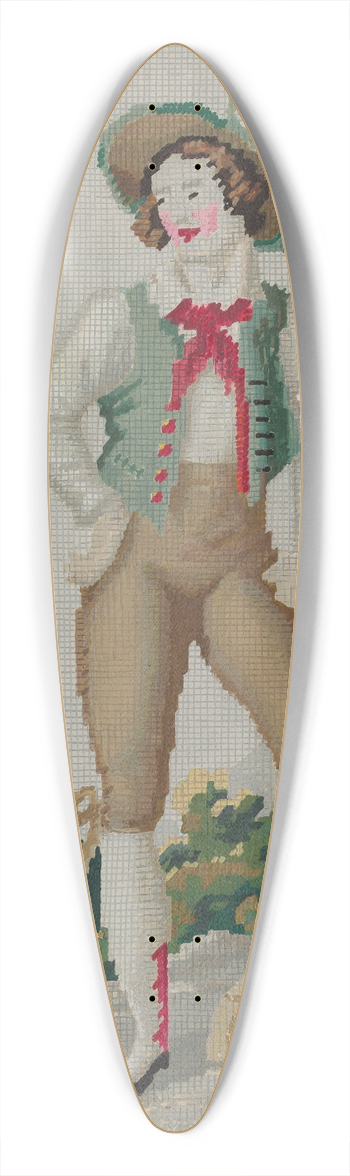 Eugene Croe - Embroidery Needlepoint 39.3 inch art pintail longboard deck