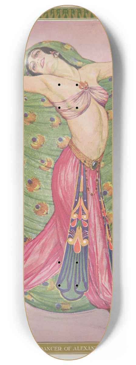 Carl Link - A dancer of Alexandria 8.25 inch art skate deck