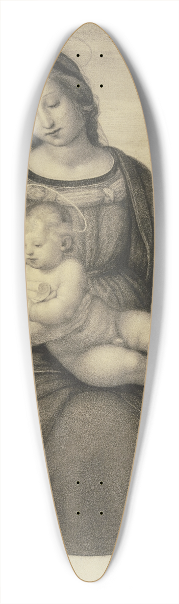 Eugen Eduard Schffer - Raffaels Madonna Terranuova 39.3 inch art pintail longboard deck