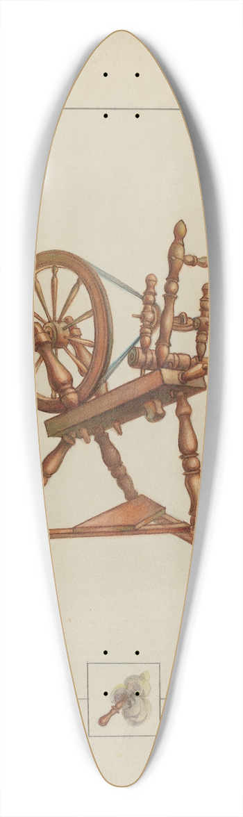 Eugene La Foret - Spinning Wheel 39.3 inch art pintail longboard deck