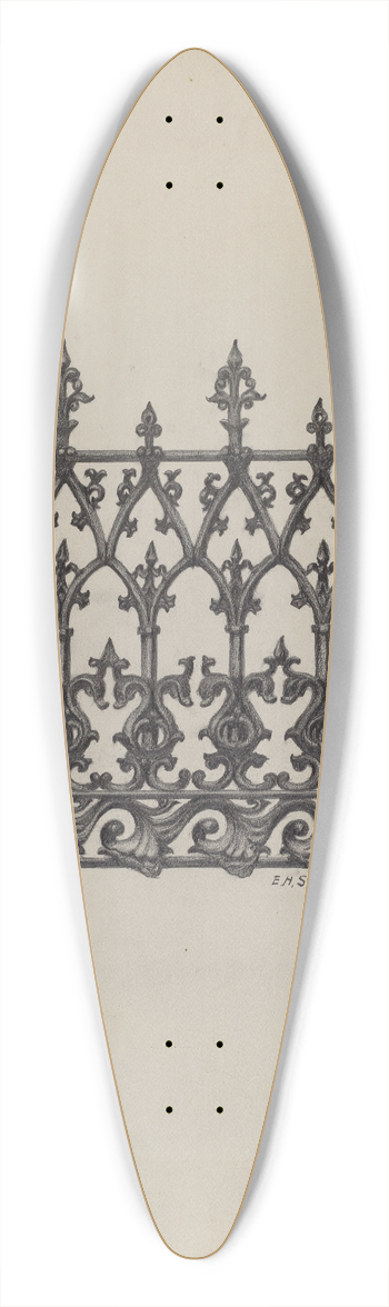 Eugene Shellady - Fencing 39.3 inch art pintail longboard deck