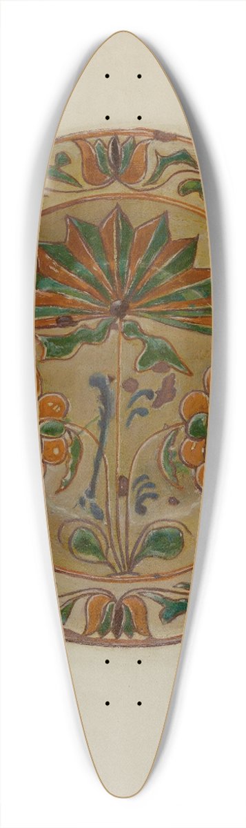 Eugene Shellady - Pa. German Dish 39.3 inch art pintail longboard deck