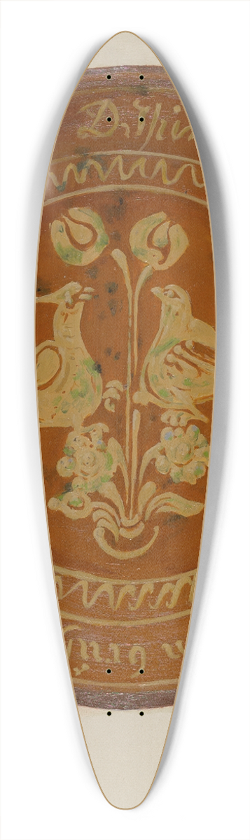 Eugene Shellady - Plate 39.3 inch art pintail longboard deck