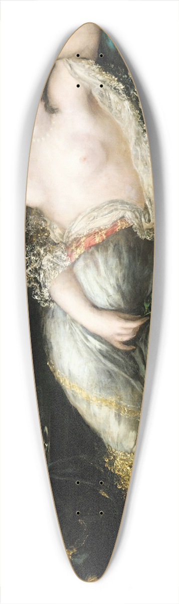 Eugenio Lucas Velzquez - Maja dormida (sleeping nude) 39.3 inch art pintail longboard deck