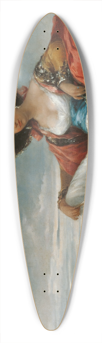 Eugenio Lucas Velzquez - Maja with a Small Dog 39.3 inch art pintail longboard deck