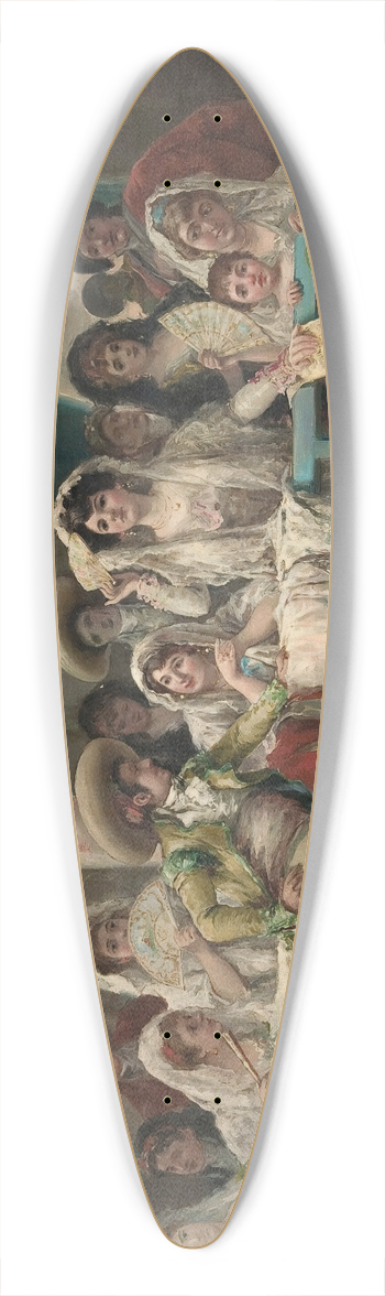 Eugenio Lucas Villamil - In the Box 39.3 inch art pintail longboard deck