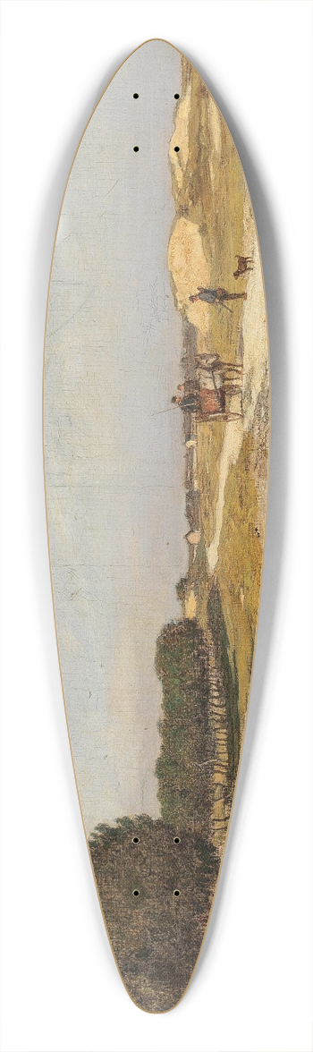 Eugen Jettel - A Country Road near Cayeux 39.3 inch art pintail longboard deck