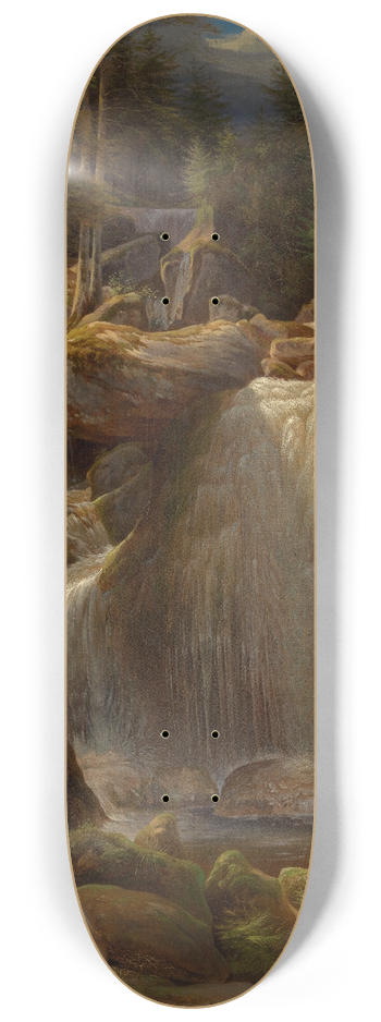 Carl Ludwig Frommel - Der Triberger Wasserfall 8.25 inch art skate deck