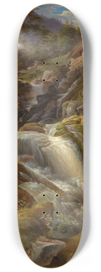 Carl Ludwig Frommel - Der Triberger Wasserfall 8.25 inch art skate deck