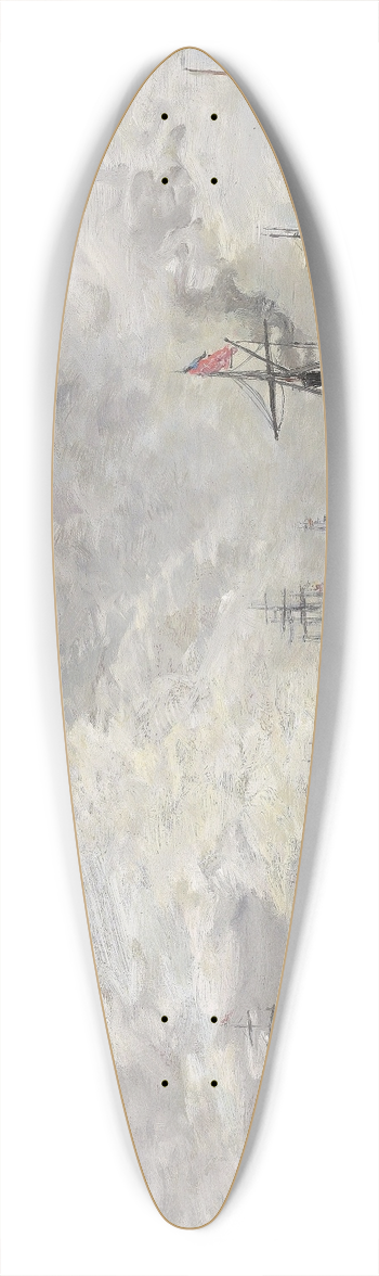 Eugne Boudin - Anvers Bateux sur lEscaut 39.3 inch art pintail longboard deck