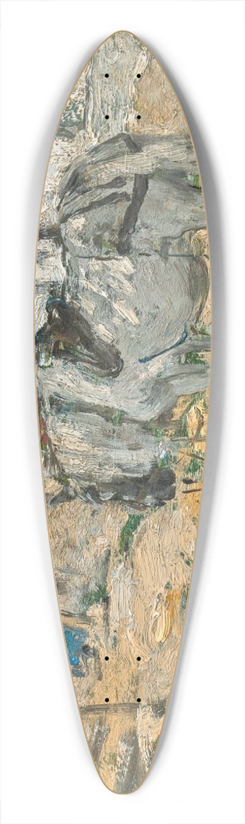 Eugne Boudin - Cheval normand 39.3 inch art pintail longboard deck