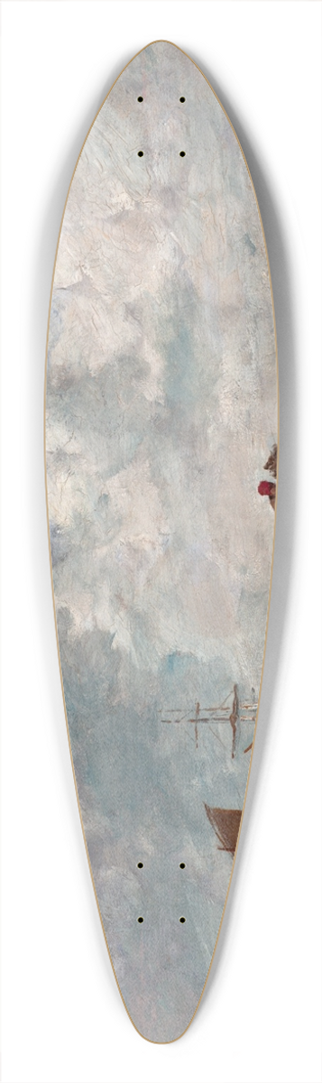 Eugne Boudin - Fishermens Wives at the Seaside 39.3 inch art pintail longboard deck