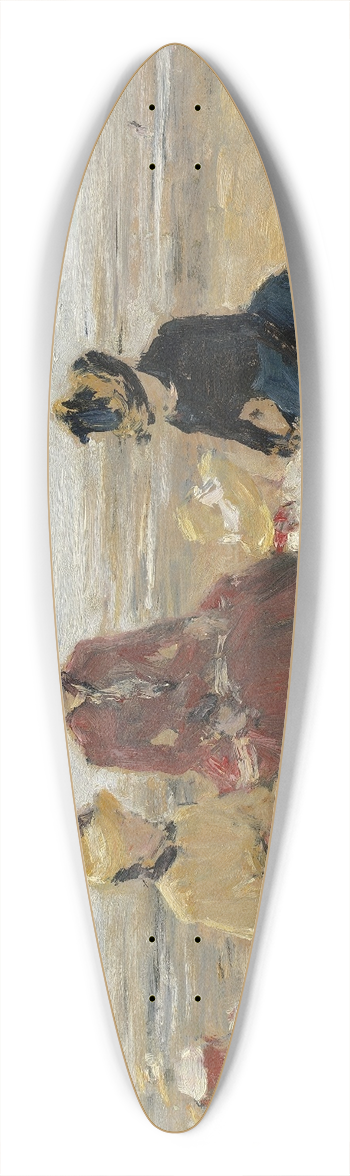 Eugne Boudin - On the Beach,Trouville 39.3 inch art pintail longboard deck