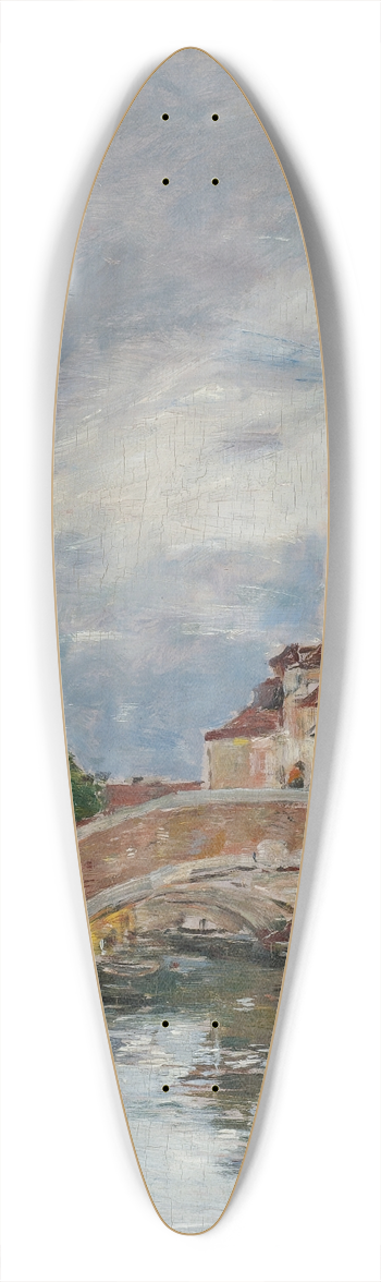Eugne Boudin - Petit Canal  Venis 39.3 inch art pintail longboard deck