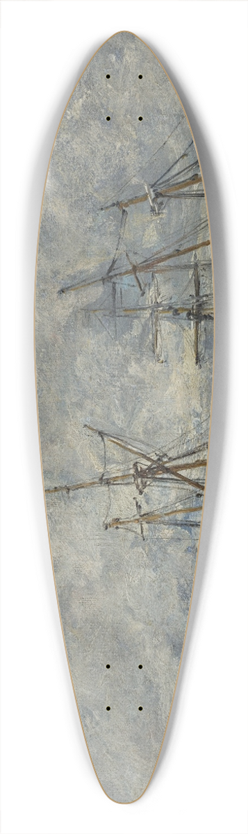 Eugne Boudin - Portrieux, le port mare basse 39.3 inch art pintail longboard deck