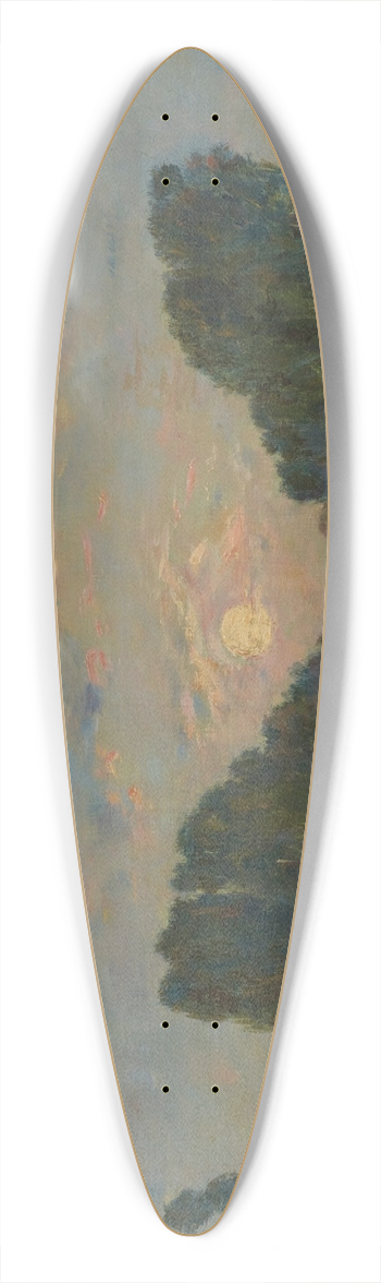Eugne Boudin - Saint-Valry-sur-Somme. Effet de lune sur le canal 39.3 inch art pintail longboard deck