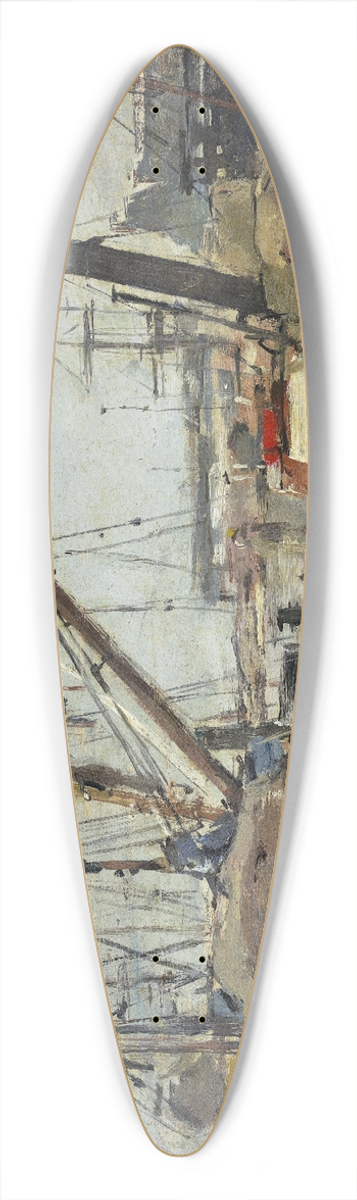 Eugne Boudin - The Trawlers 39.3 inch art pintail longboard deck