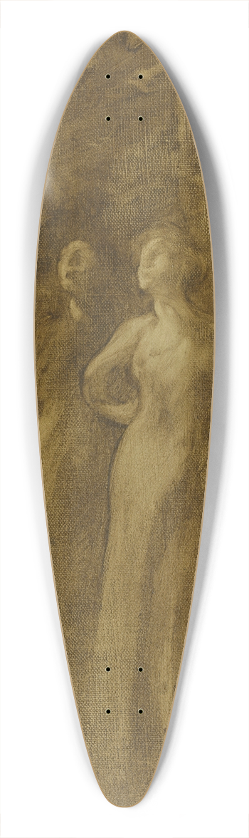 Eugne Carriere - la jeunesse 39.3 inch art pintail longboard deck