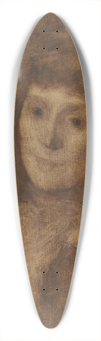 Eugne Carriere - Portrait of a Woman 39.3 inch art pintail longboard deck