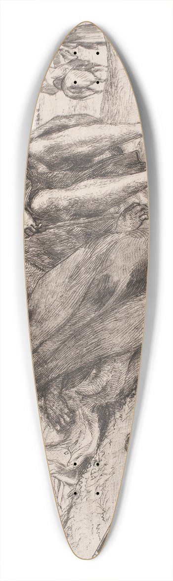 Eugne Delacroix - Arabere fra Oran 39.3 inch art pintail longboard deck