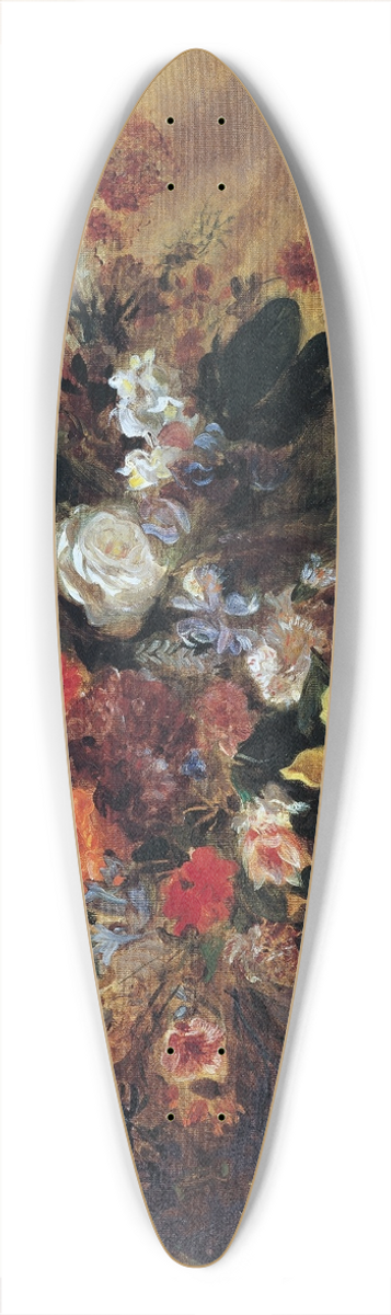 Eugne Delacroix - Blumenstillleben 39.3 inch art pintail longboard deck