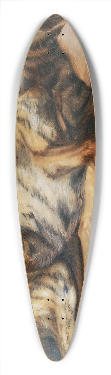 Eugne Delacroix - Etude dapres un chien mort 39.3 inch art pintail longboard deck