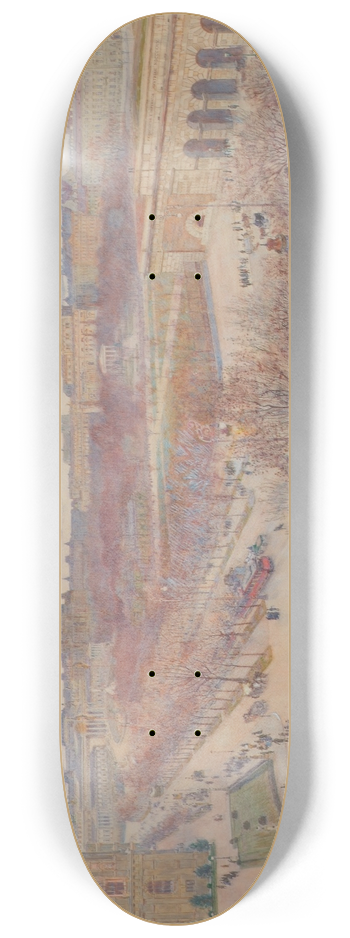 Carl Mller - Die Ringstrae in Wien 8.25 inch art skate deck