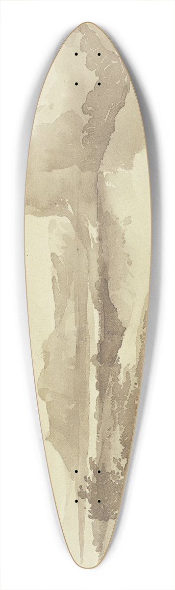 Eugne Delacroix - Landscape 39.3 inch art pintail longboard deck