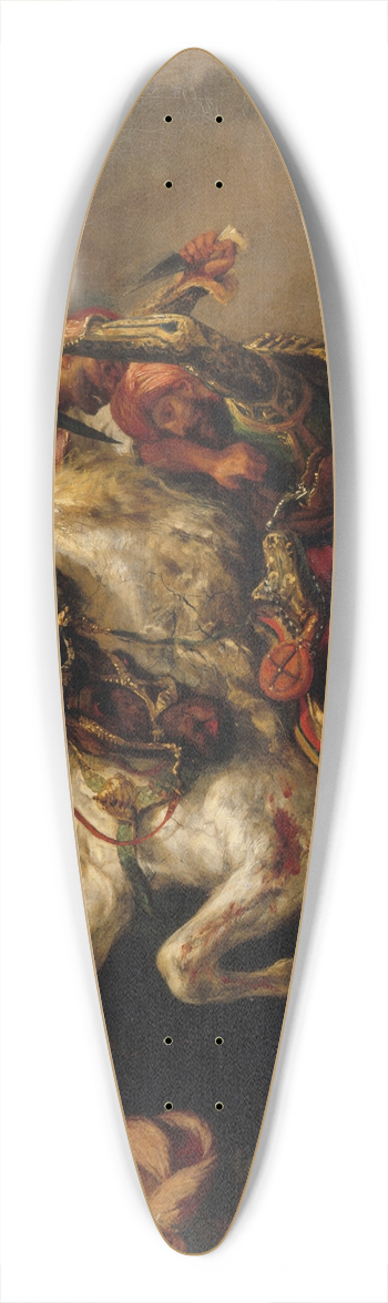 Eugne Delacroix - Le Combat du Giaour et du Pacha 39.3 inch art pintail longboard deck