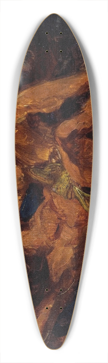 Eugne Delacroix - Neptune apaisant les flots 39.3 inch art pintail longboard deck