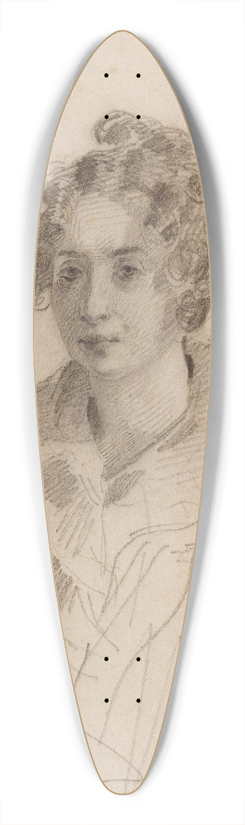 Eugne Devria - Madame Victor Hugo 39.3 inch art pintail longboard deck