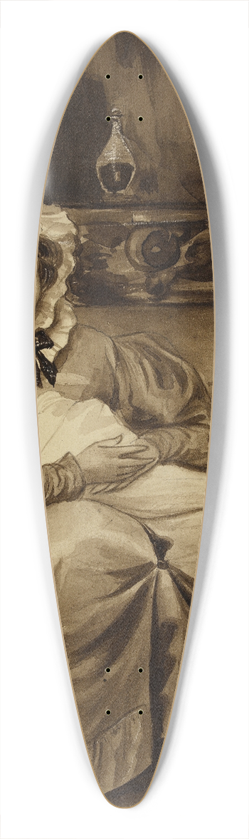 Eugne Devria - Mme Victor Hugo endormant lun de ses enfants 39.3 inch art pintail longboard deck