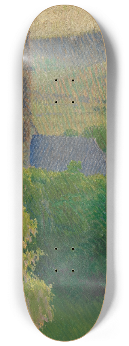 Carl Moll - Blick auf die Heiligenstdter Pfarrkirche (St. Michael) 8.25 inch art skate deck