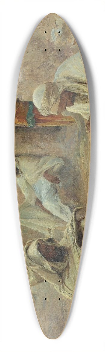 Eugne Girardet - Mending 39.3 inch art pintail longboard deck