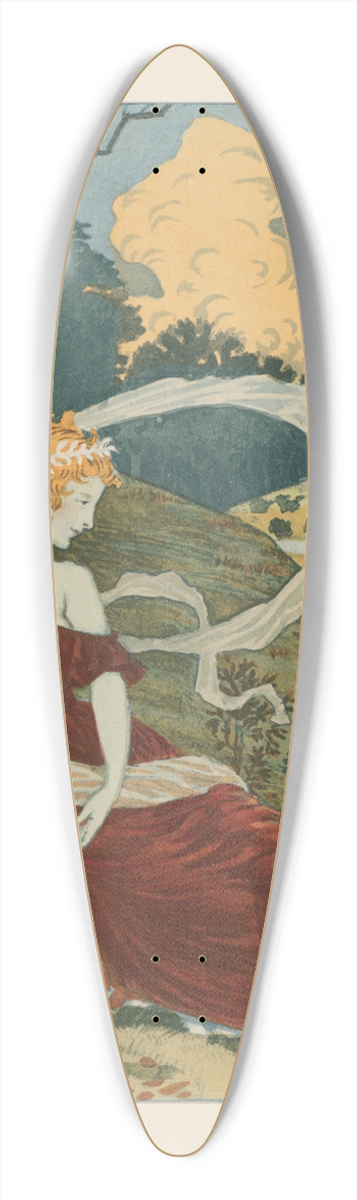 Eugne Grasset - Dans Les Bois 39.3 inch art pintail longboard deck