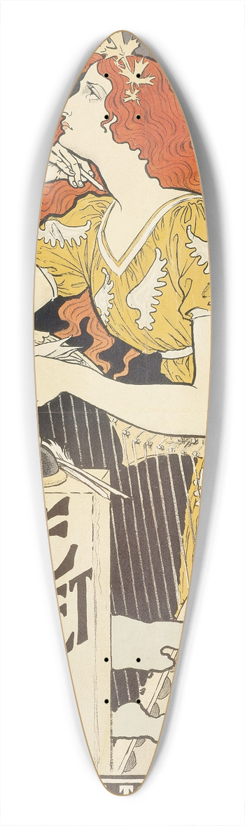 Eugne Grasset - Encre L. Marquet 39.3 inch art pintail longboard deck