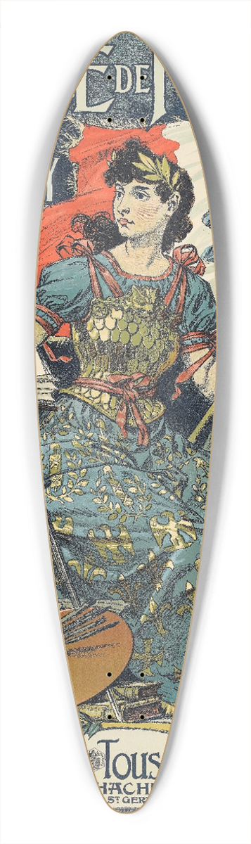 Eugne Grasset - Histoire De France 39.3 inch art pintail longboard deck