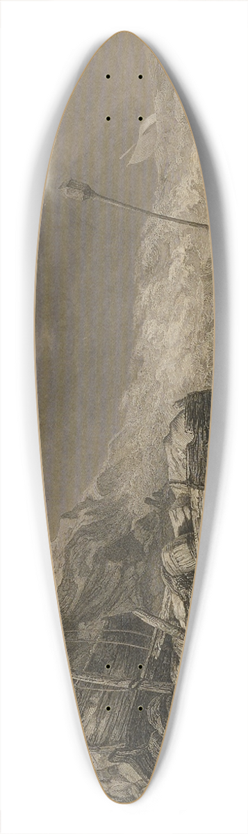 Eugne Isabey - Der Meeresstrand 39.3 inch art pintail longboard deck