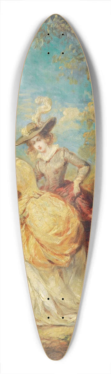 Eugne Isabey - La lettre 39.3 inch art pintail longboard deck