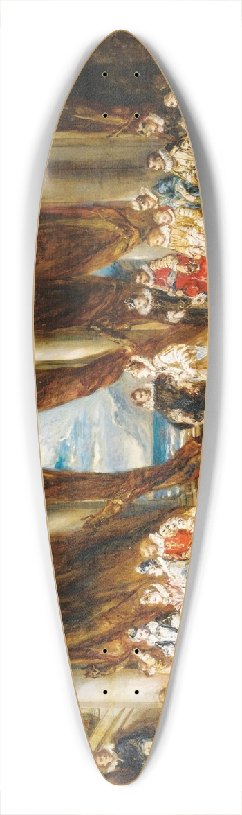Eugne Isabey - Scne de bal 39.3 inch art pintail longboard deck