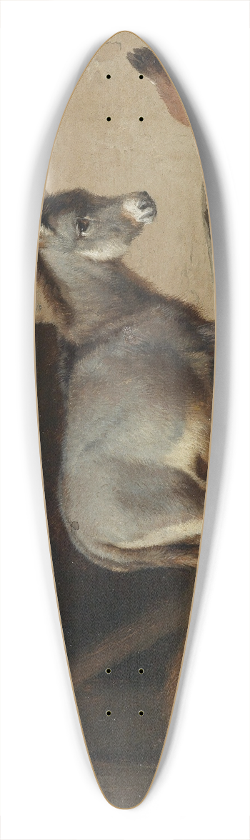 Eugne Joseph Verboeckhoven - Esel und Hhner im Stall 39.3 inch art pintail longboard deck