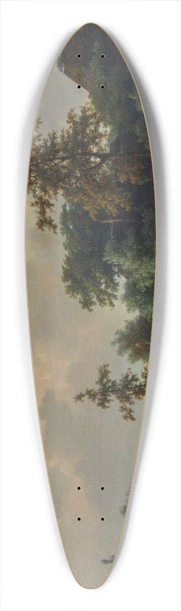 Eugne Joseph Verboeckhoven - Farm Animals By A Stream 39.3 inch art pintail longboard deck