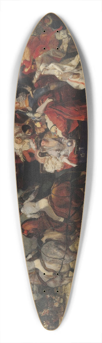 Eugne Lami - Scne de carnaval, place de la Concorde 39.3 inch art pintail longboard deck