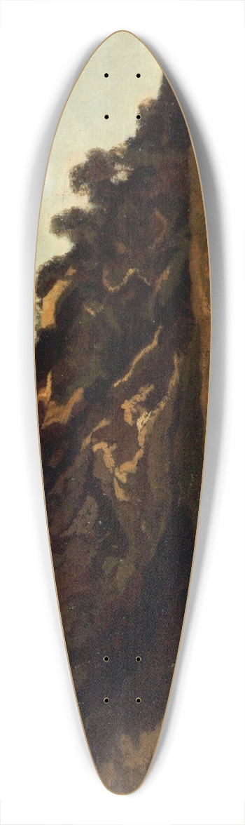 Eugne Lavieill - Vue de Montmartre 39.3 inch art pintail longboard deck