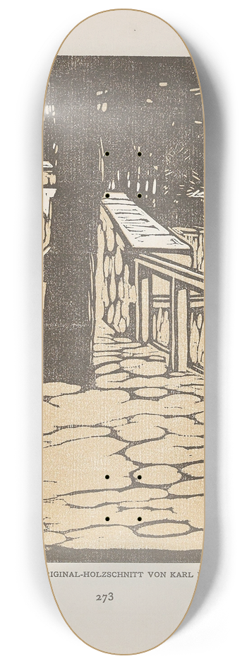 Carl Moll - Ver Sacrum 1903 15 273 Hohe Warte 8.25 inch art skate deck