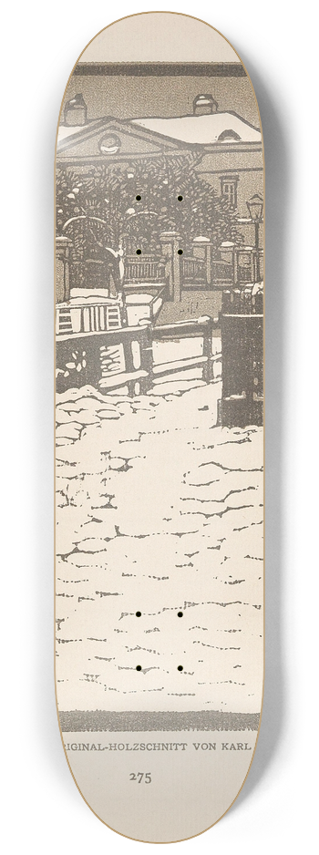 Carl Moll - Ver Sacrum 1903 15 275 Hohe Warte 8.25 inch art skate deck